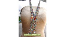 Fashion Necklace Squins Long Braided